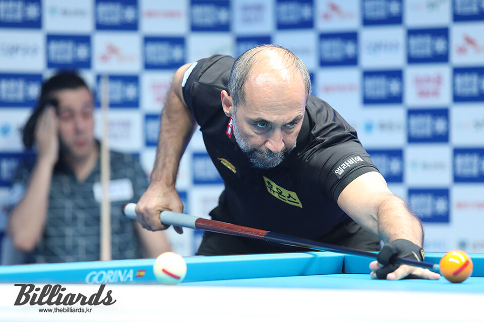 '신입생' 세미 사이그너가 8강에서 다비드 사파타를 꺾고 준결승에 올랐다. 사진=이용휘 기자