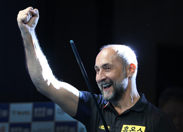 역대 우승한 외국 선수 중 가장 많은 한국어를 구사한 세미 사이그너(휴온스).   사진=PBA 제공