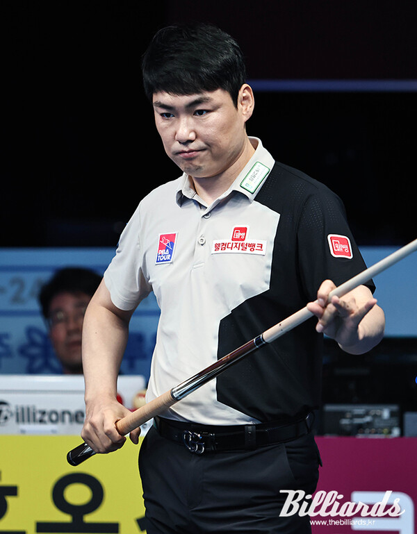 경기가 풀리지 않자 어두운 표정을 짓는 이상대. 사진=PBA 제공