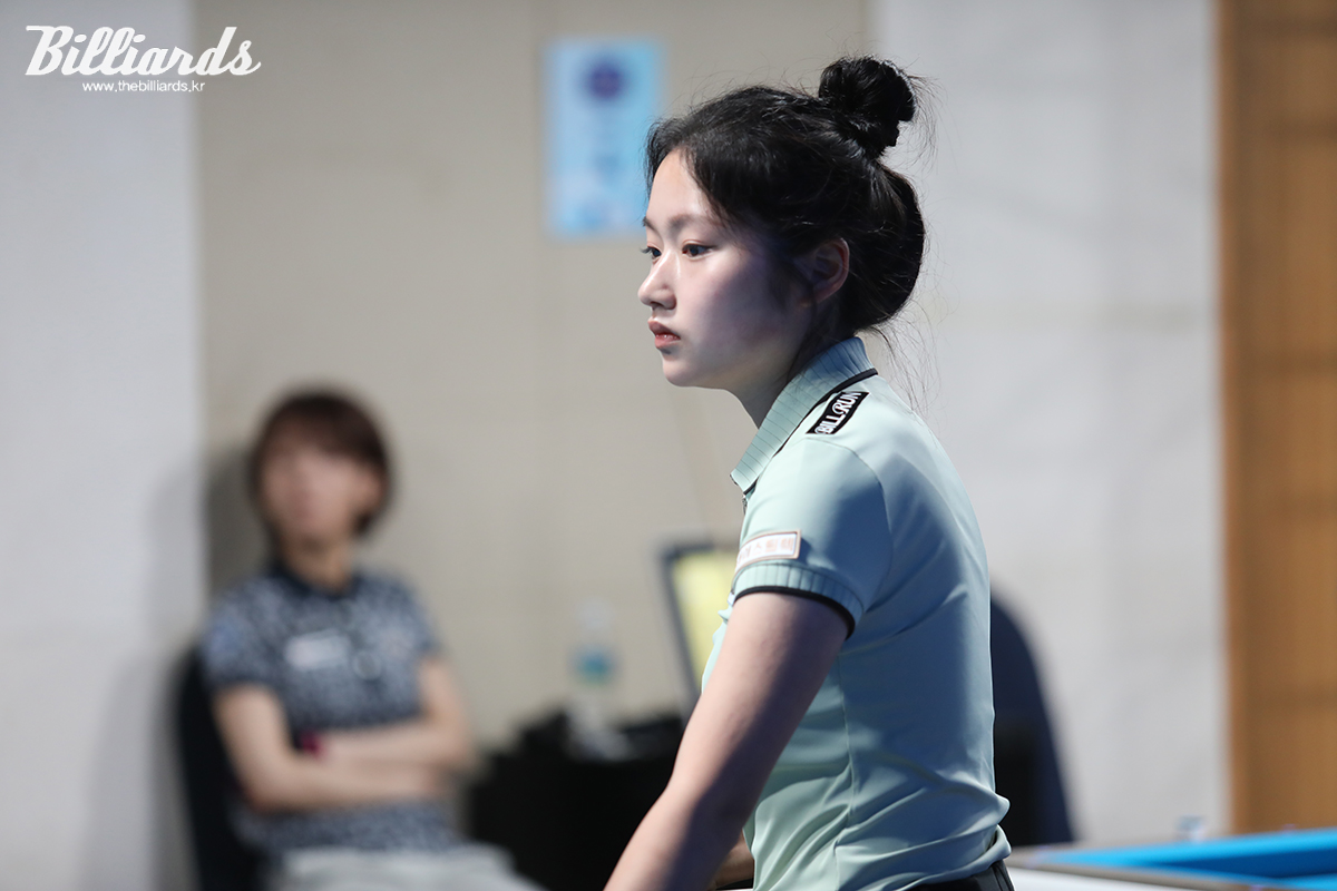 LPBA 데뷔 후 프로 첫승을 따낸 한지은.  사진=이용휘 기자