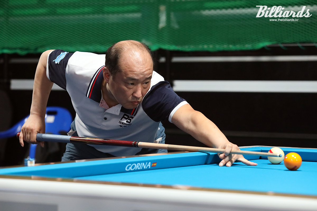 베트남의 응우옌프엉린을 승부치기에서 3:2로 꺾고 64강에 진출한 '뽀빠이' 이홍기.   사진=안산/김민영 기자