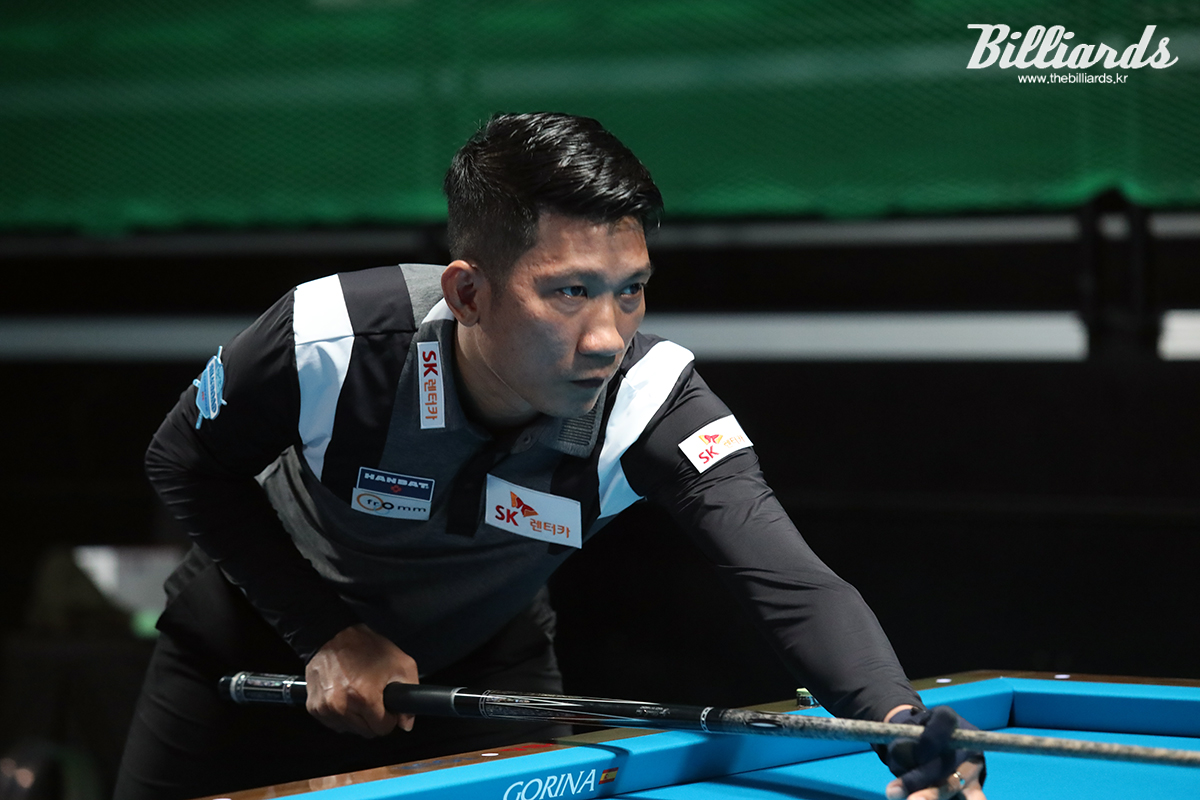 응오딘나이(SK렌터카)는 권익중을 세트스코어 3-1로 누르고 64강에 진출했다.   사진=안산/김민영 기자