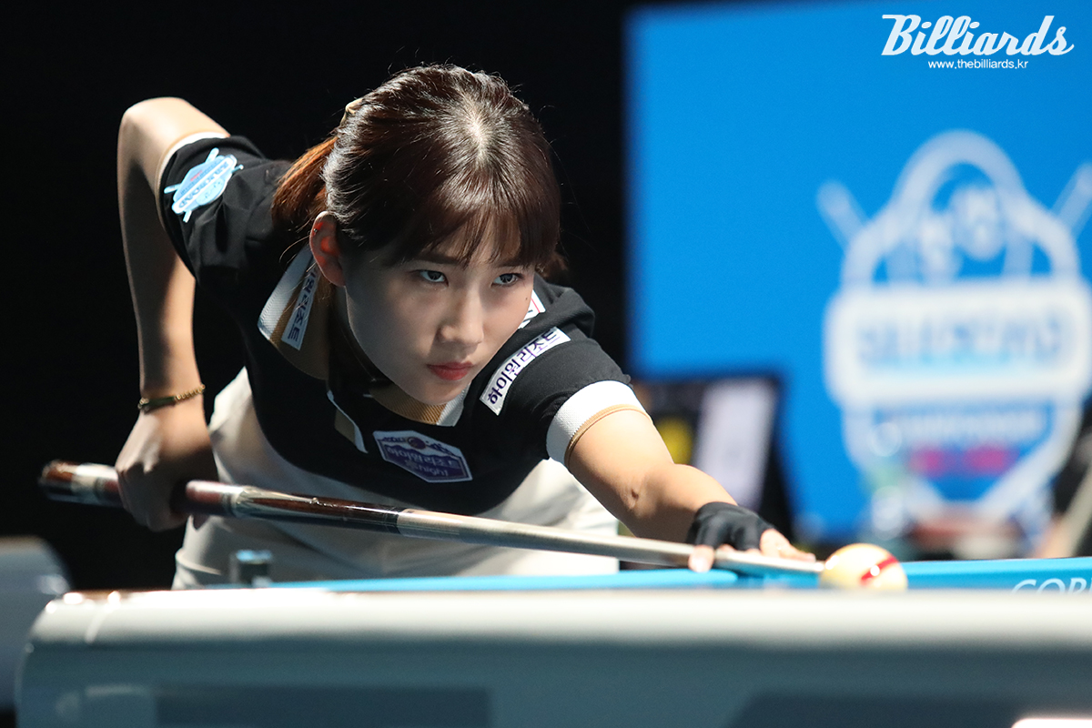 백민주에게 세트스코어 2-0 완승을 거둔 용현지. 사진=안산/이용휘 기자