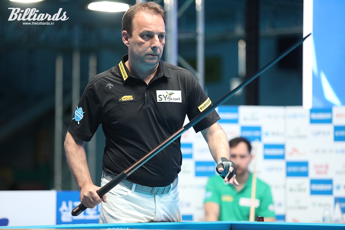 산체스는 '스페인 후배' 다비드 마르티네스(크라운해태)와 정면승부를 벌인 끝에 승부치기에서 0:1로 패했다.  사진=안산/이용휘 기자