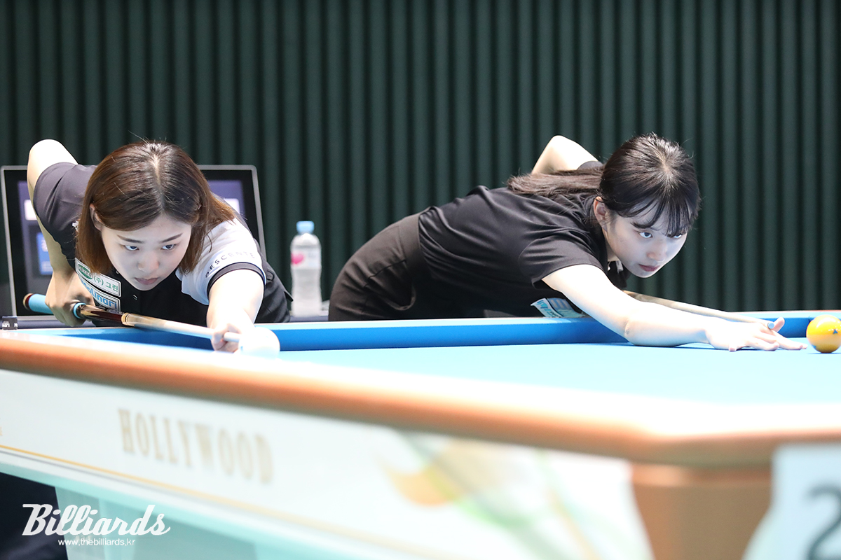 김하은과 최봄이의 결승전 뱅킹. 사진=남원/이용휘 기자