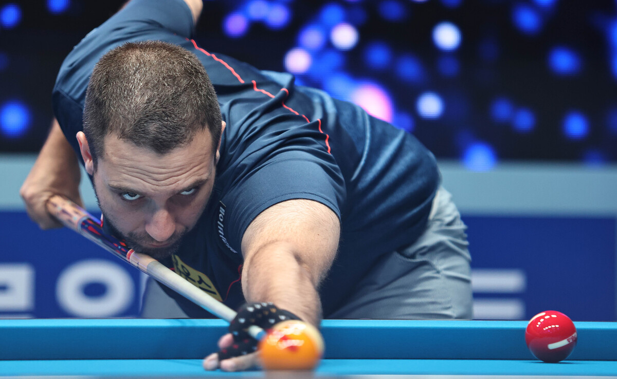 하비에르 팔라존(휴온스)은 박명규를 3-0으로 제압했다.  사진=PBA 제공