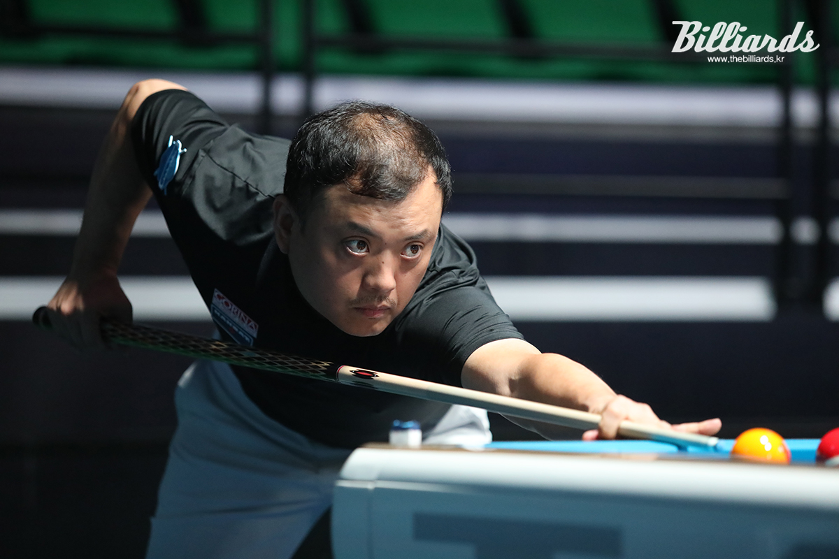 베트남의 응우옌꾸억응우옌(하나카드)을 3-1로 꺾은 신대권.  사진=안산/이용휘 기자