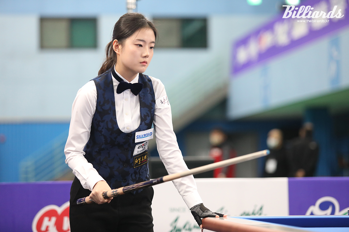 한국 국가대표로 3쿠션 캐롬 종목에 출전하는 허채원(한체대).  빌리어즈 자료사진