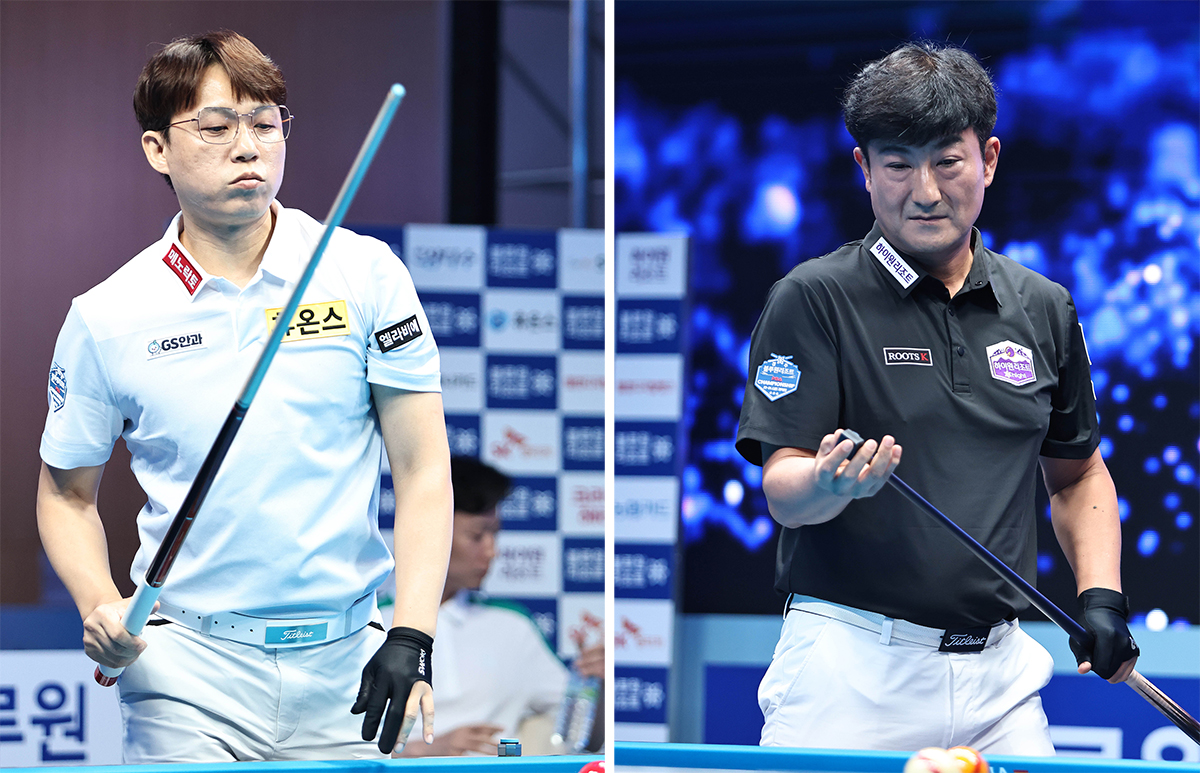 세 번째 데뷔승 도전에 나서는 최성원(왼쪽)과 이충복.  사진=PBA 제공