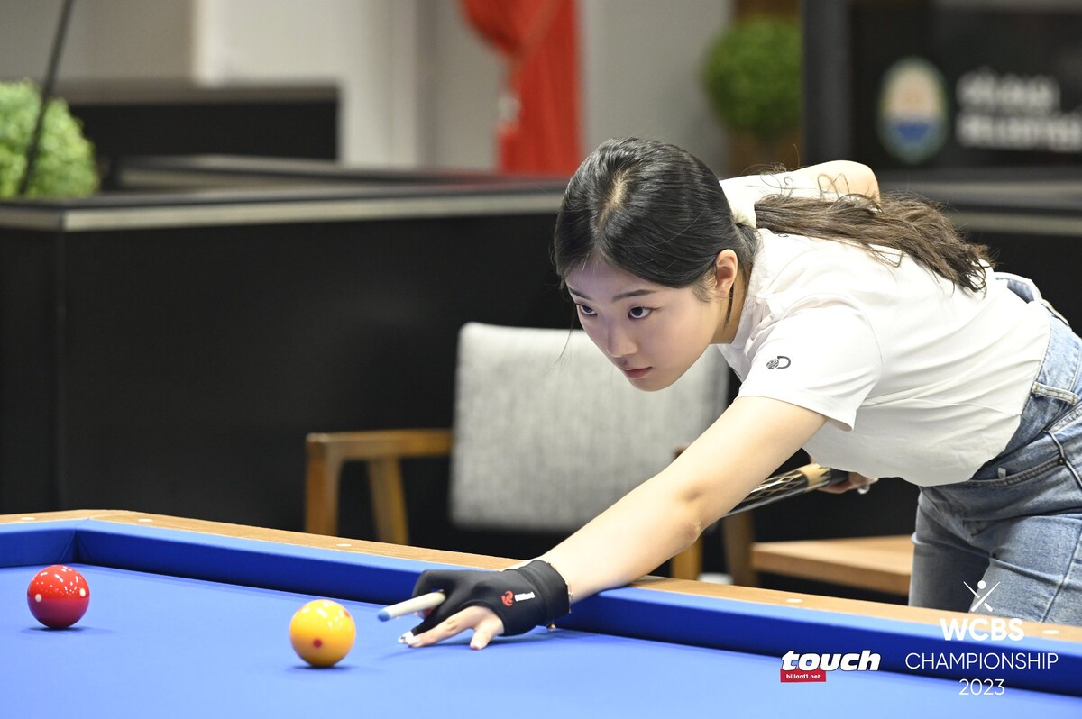 한국 당구 국가대표로 '제1회 WCBS 챔피언십'에 출전한 허채원(한체대).  사진=WCBS/TOUCH