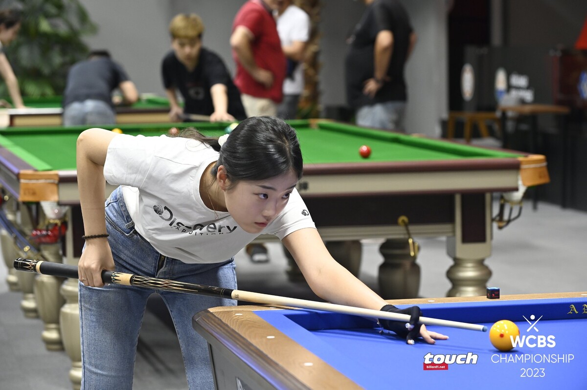 19일 튀르키예당구연맹 전용경기장에서 연습 중인 허채원(한체대). 사진=WCBS/TOUCH