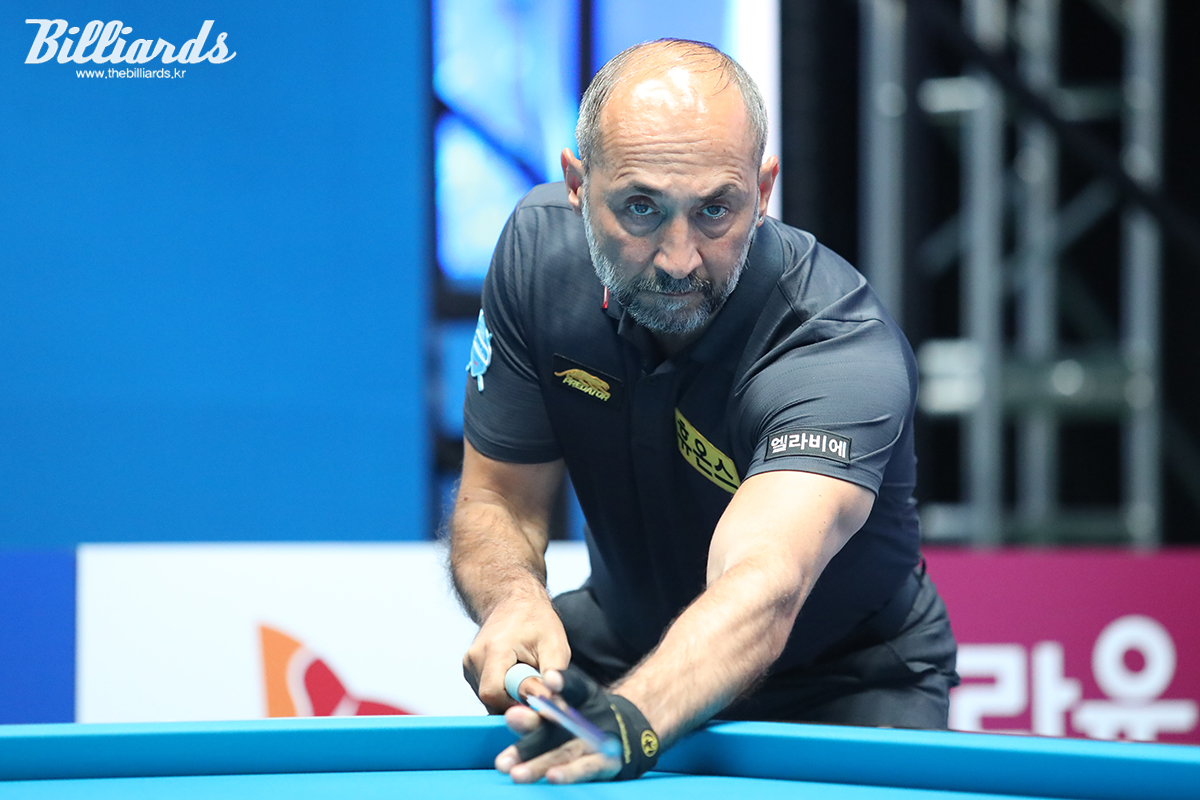 '미스터 매직' 세미 사이그너(휴온스)도 이날 128강전에서 승리하고 64강에 진출했다.  빌리어즈 자료사진