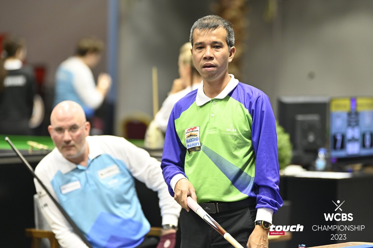 캐롬 3쿠션 종목에서 4승 1패로 아시아A팀에 승점 13점을 보태며 제 역할을 해낸 쩐뀌엣찌엔(베트남). 사진=WCBS/TOUCH