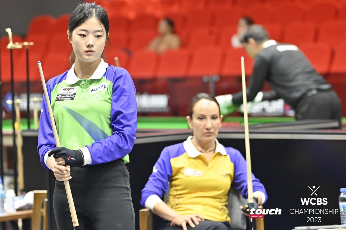 허채원은 네 번째 아프리카(그 외 국가)팀의 귈센 데게너(튀르키예)를 상대로 20이닝 만에 25:10으로 승리했다.  사진=WCBS/TOUCH