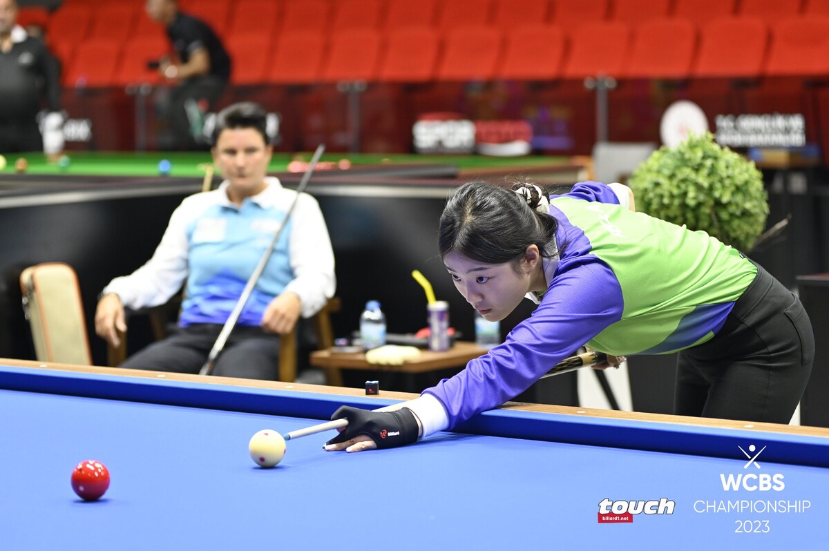 아시아A팀 허채원(한체대)은 준결승에서 김행직과 함께 나란히 승리를 거뒀다.   사진=WCBS/TOUCH