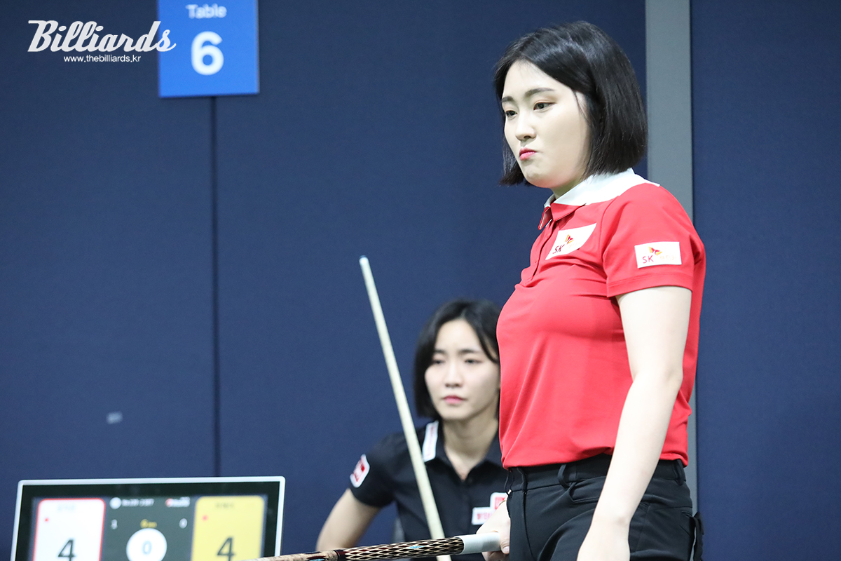 강지은은 최혜미를 세트스코어 2-0으로 제압하고 16강에 올랐다. 사진=고양/이용휘 기자