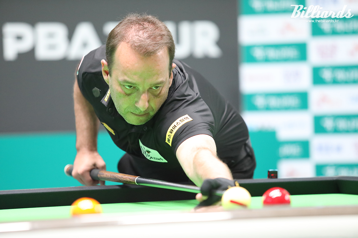 3차 투어 '하나카드 PBA 챔피언십'에서 32강에 진출한 다니엘 산체스(에스와이).  사진=고양/이용휘 기자