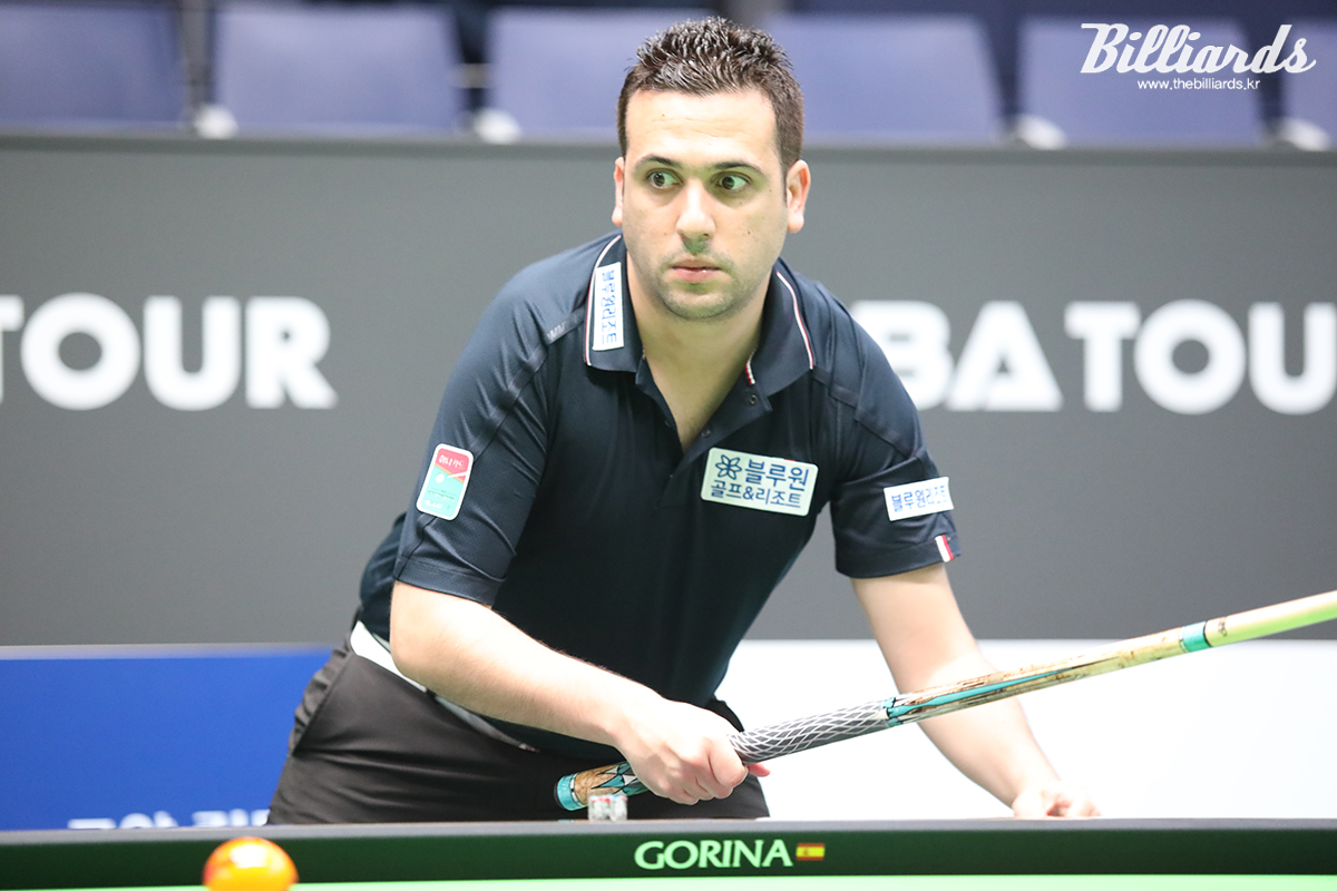 김병호(하나카드)와 두 차례 승부치기 끝에 승리한 다비드 사파타(블루원리조트).  사진=고양/이용휘 기자