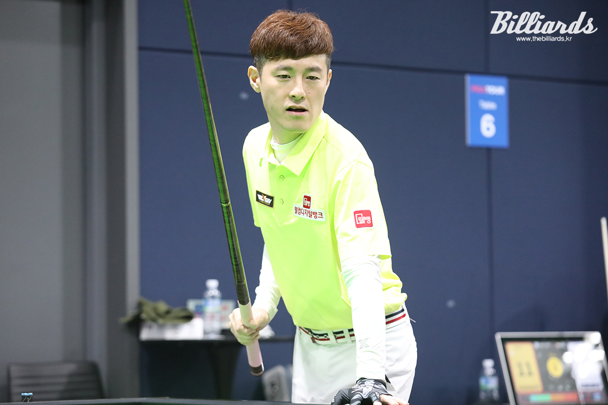 김임권(웰컴저축은행)은 팀 동료 이상대, 서현민과 함께 나란히 32강에 올랐다.  사진=고양/이용휘 기자