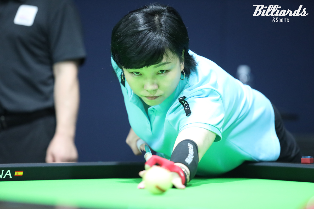 정은영은 이번 대회에서 32강 임정숙(크라운해태), 16강 사카이 아야코(하나카드)에 이어 8강에서 김보미(NH농협카드)를 꺾으며 활약하고 있다.  사진=고양/이용휘 기자