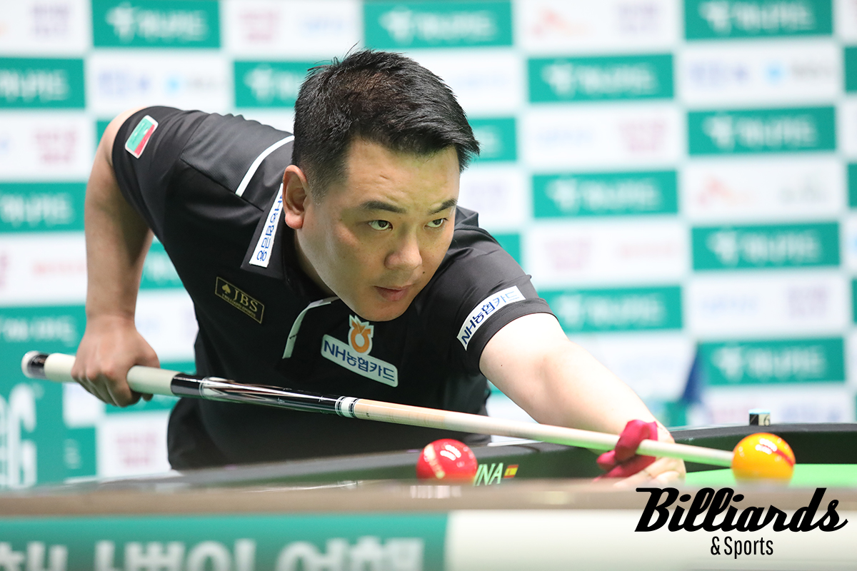 1세트를 차지한 조재호는 2세트와 3세트 역시 빠르게 14점과 13점을 만들고 경기를 끝내려고 했으나 박동준에게 역전을 허용하고 말았다. 사진=고양/이용휘 기자