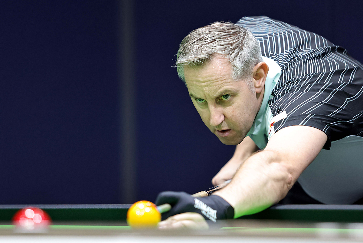 이경욱을 꺾고 16강에 오른 에디 레펜스. 사진=PBA 제공