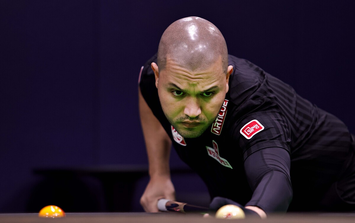 오태준과 치열한 매치포인트 싸움을 벌인 위마즈.  사진=PBA 제공