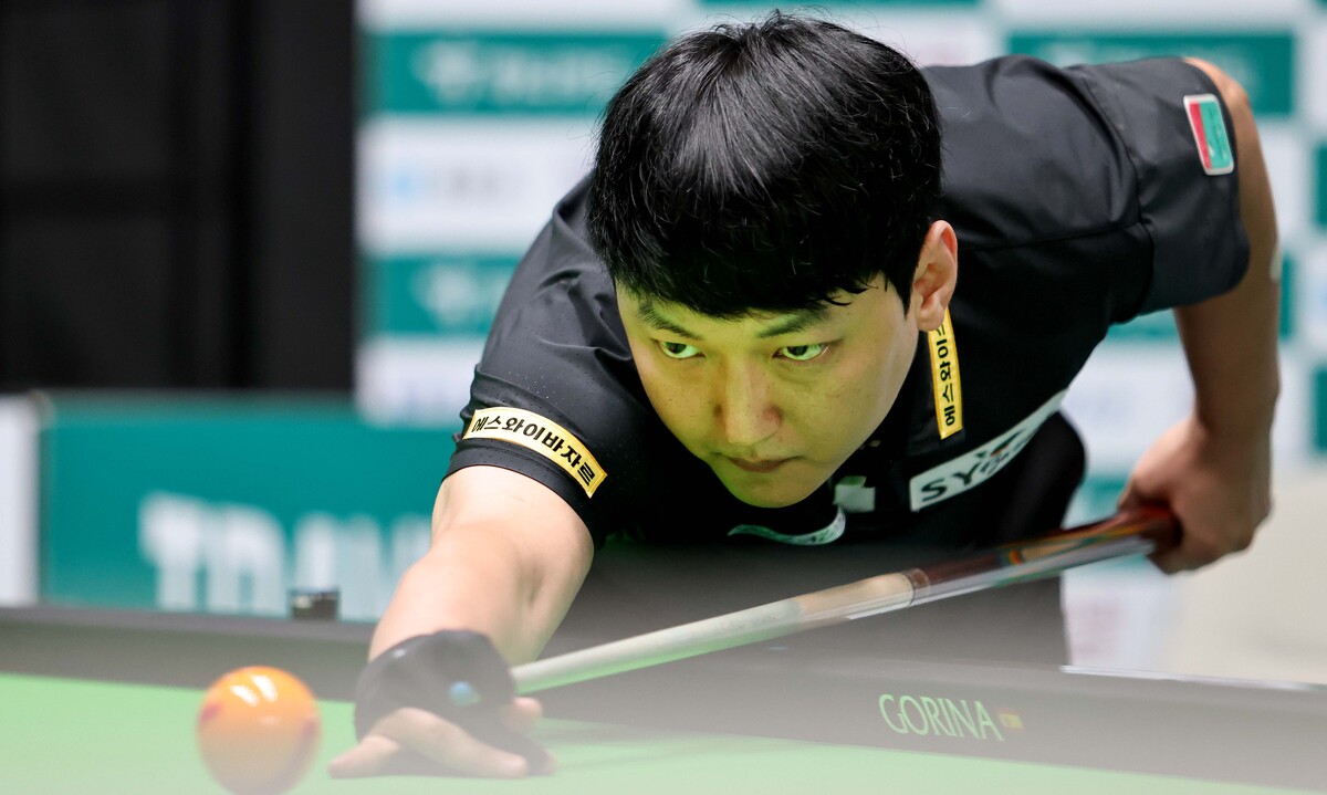 프로당구(PBA) 3차 투어 '하나카드 PBA 챔피언십'에서 8강까지 활약을 이어가고 있는 이영훈(에스와이).  사진=PBA 제공