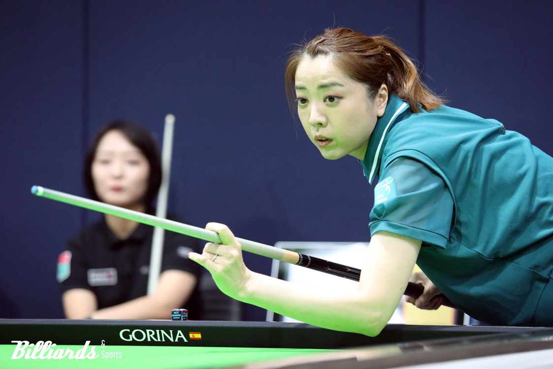 이유주와의 이번 32강전은 세트마다 한두 점 차로 승리를 주고 받으며 초접전 승부를 벌였다.   사진=고양/이용휘 기자