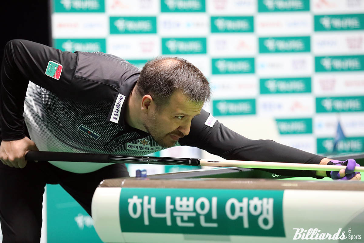 체넷은 3세트 초구에 14점을 득점하며 개인통산 첫 퍼펙트큐 성공까지 단 1점을 남겨뒀다. 그러나 아쉽게도 마지막 득점에 실패해 기록 작성에는 실패했다.  사진=고양/김민영 기자