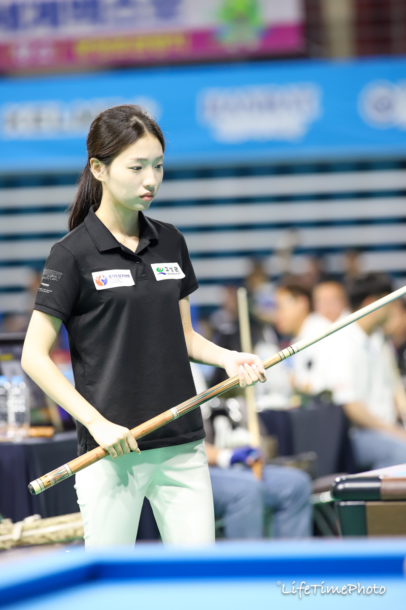 경남 고성군수배 캐롬 3쿠션 여자 고등부 2연패 김소원(성일정보고).   사진=KBF 제공