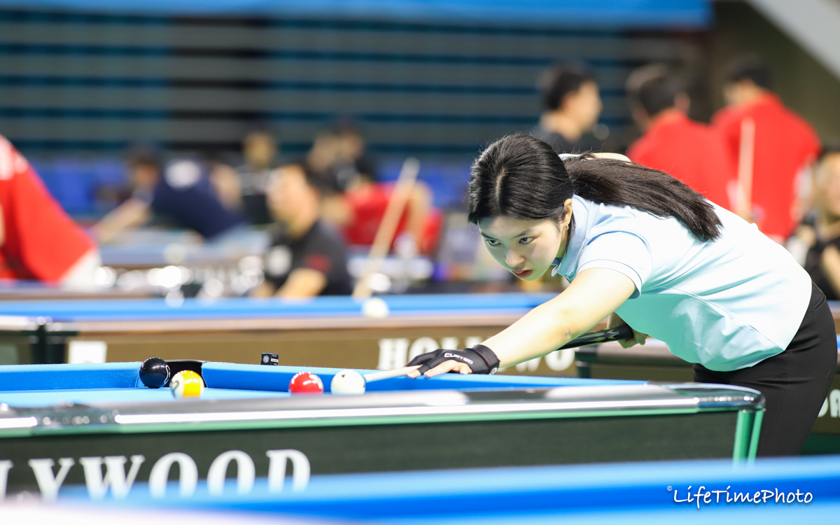 포켓 9볼 고등부 준우승 송나경.  사진=KBF 제공