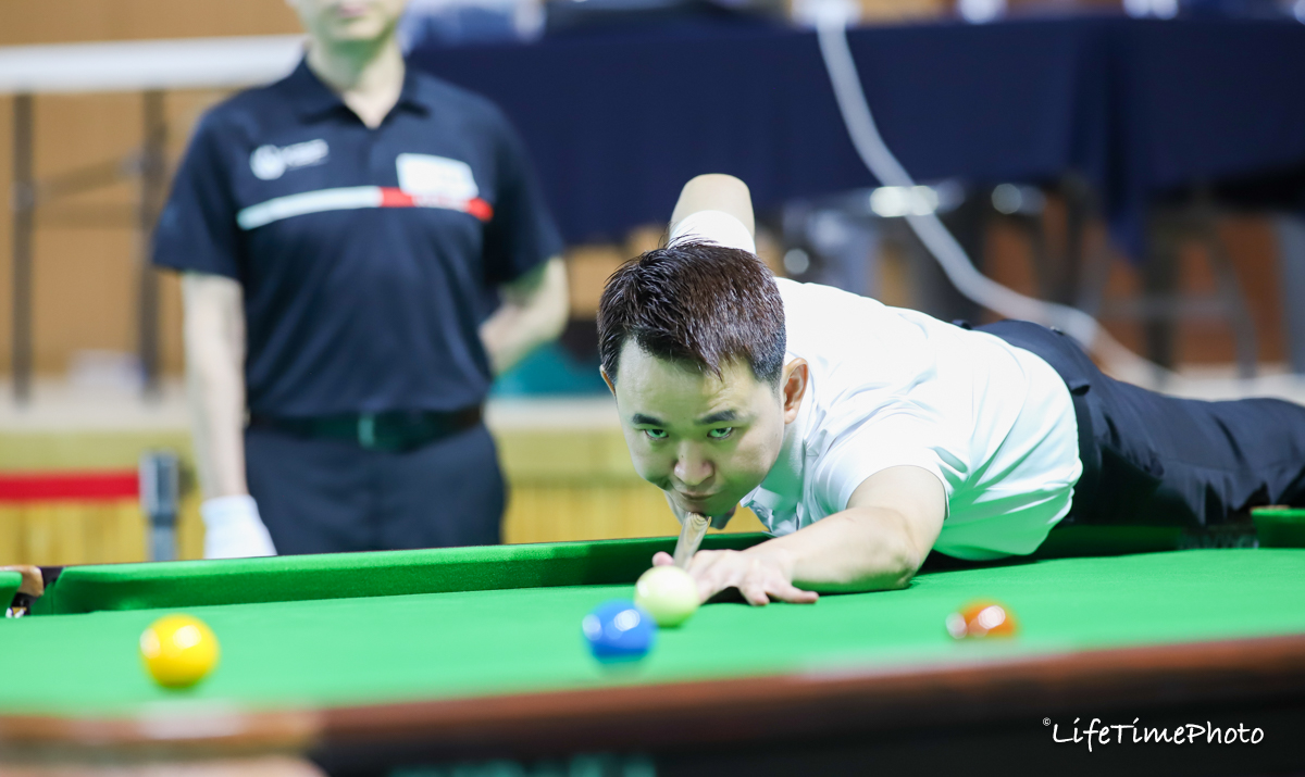 2023 경남고성군수배 전국당구대회에서 경기하는 황용.  사진=KBF 제공