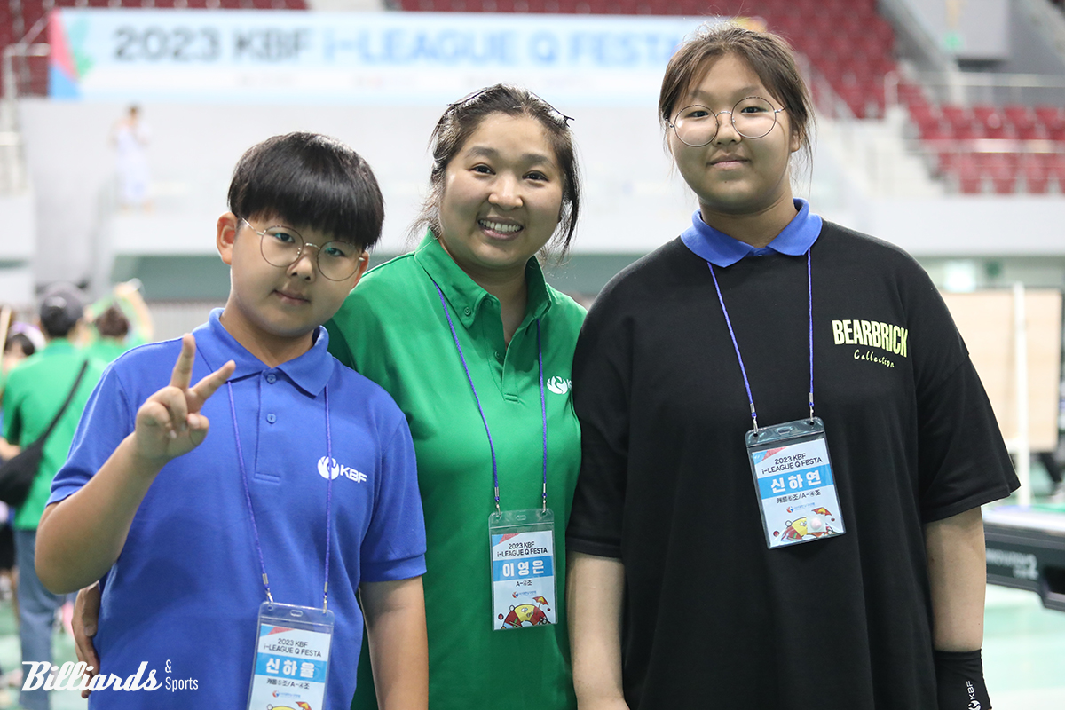 이영은 씨 가족. 왼쪽부터 아들 신하율, 엄마 이영은. 딸 신하연. 사진=천안/이용휘 기자