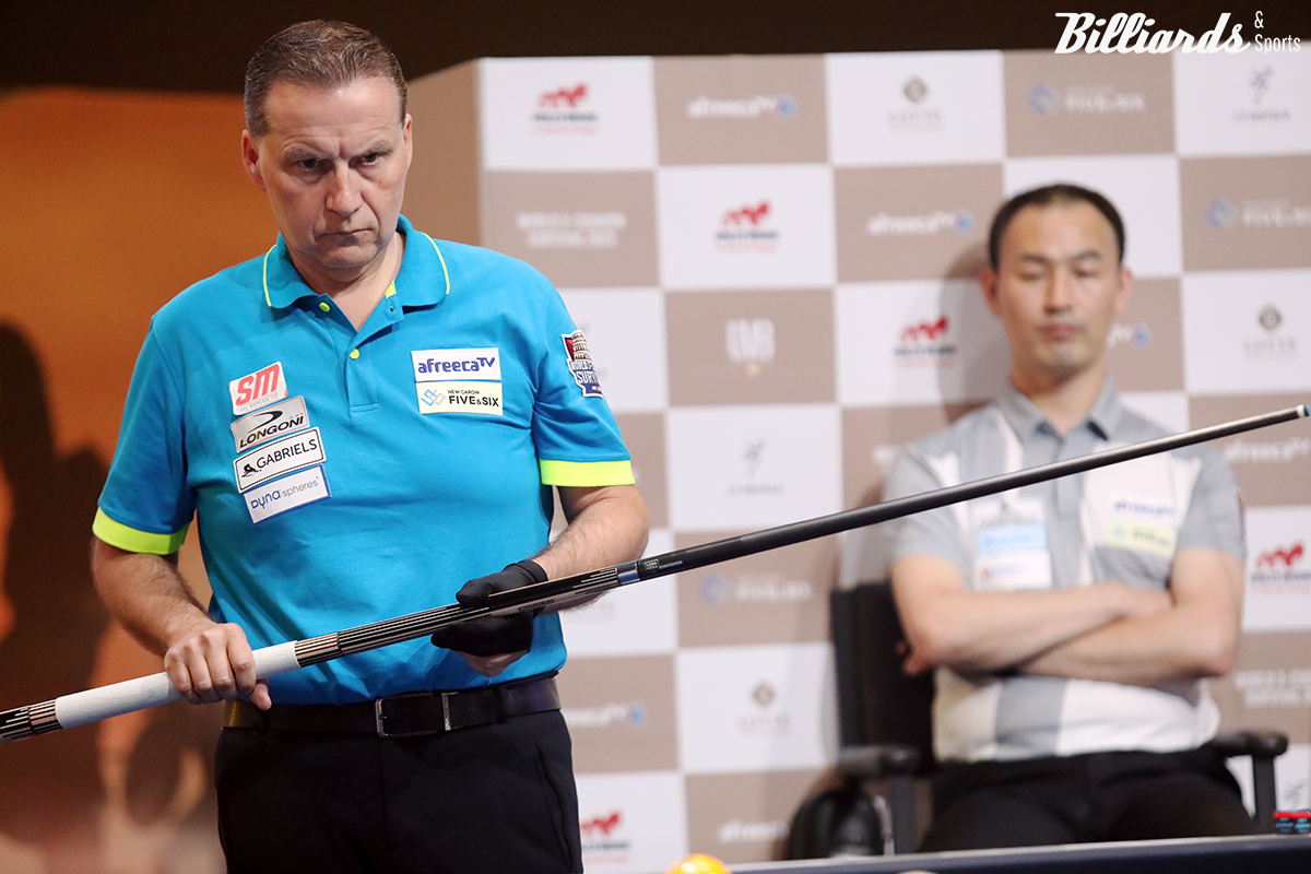 멕스는 전반전을 1위로 마쳤으나, 후반 7이닝 동안 5점타에 그치면서 최완영에게 앞섰던 60점의 리드를 따라잡혔다.  사진=잠실/이용휘 기자