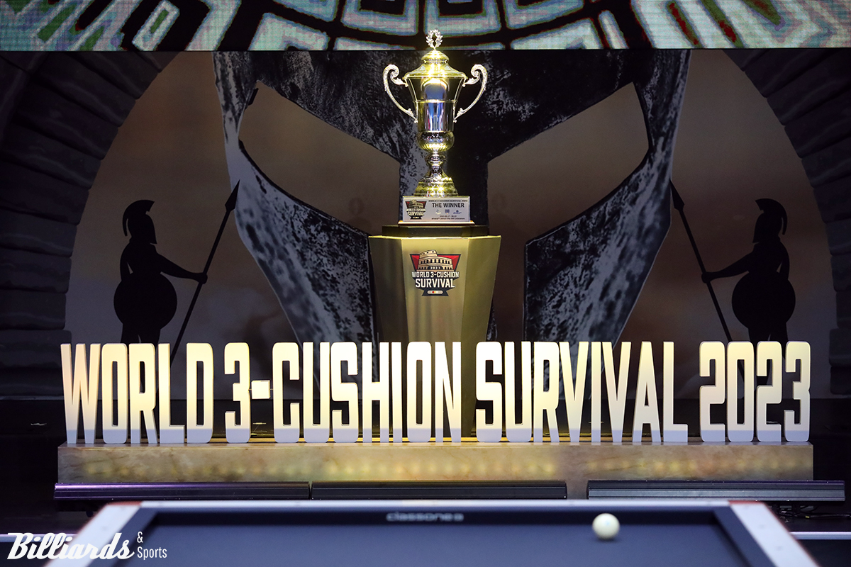 아프리카TV의 주최로 4년 만에 열린 '월드 3쿠션 서바이벌 2023'이 17일 개막, 대회 2일차인 18일에 패자부활전이 벌어진다.  사진=잠실/이용휘 기자