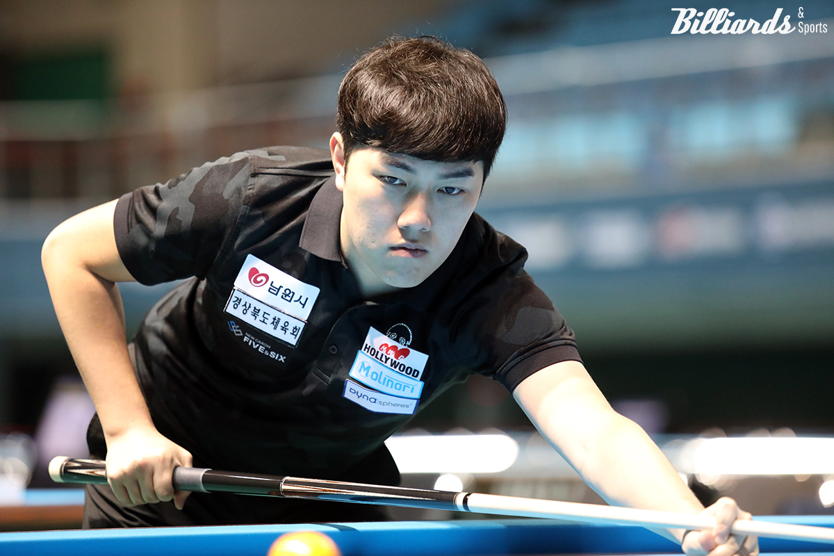 B조 1위로 1차 패자부활전을 통과한 김준태(경북체육회).  빌리어즈DB