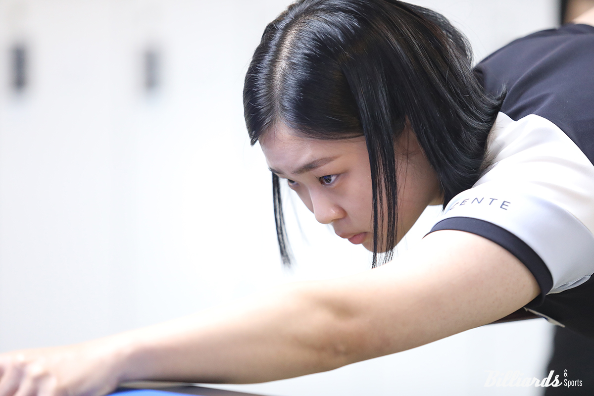 최봄이와의 막상막하 대결 끝에 패한 김하은이 단 1점 차로 결승 진출권을 놓쳤다. 사진=강남/김민영 기자