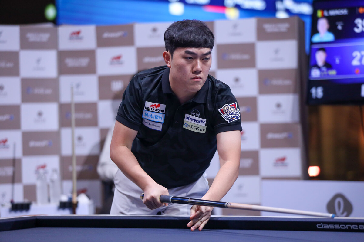 2차 패자부활전 B조 경기에서 후반에 맹타를 휘두르며 1위에 오른 김준태(경북체육회).  사진=아프리카TV 제공