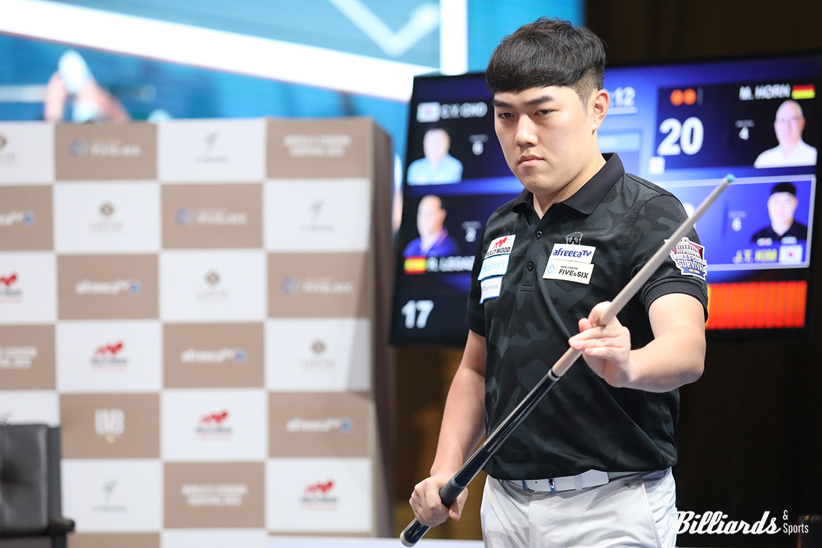 조 1위로 준결승에 오른 김준태. 사진=잠실/이용휘 기자