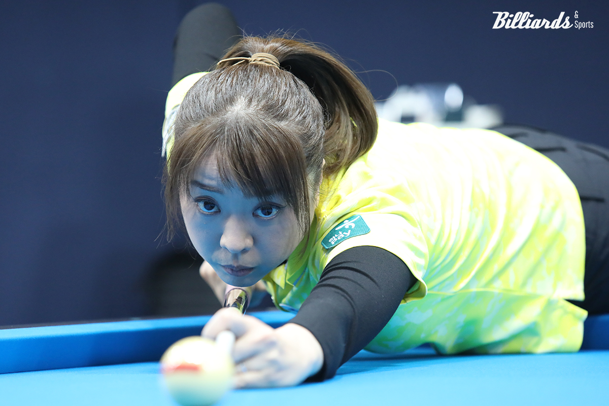 접전 끝에 두 번째 하이런 기록으로 한지은을 밀어내고 32강에 오른 사카이 아야코.