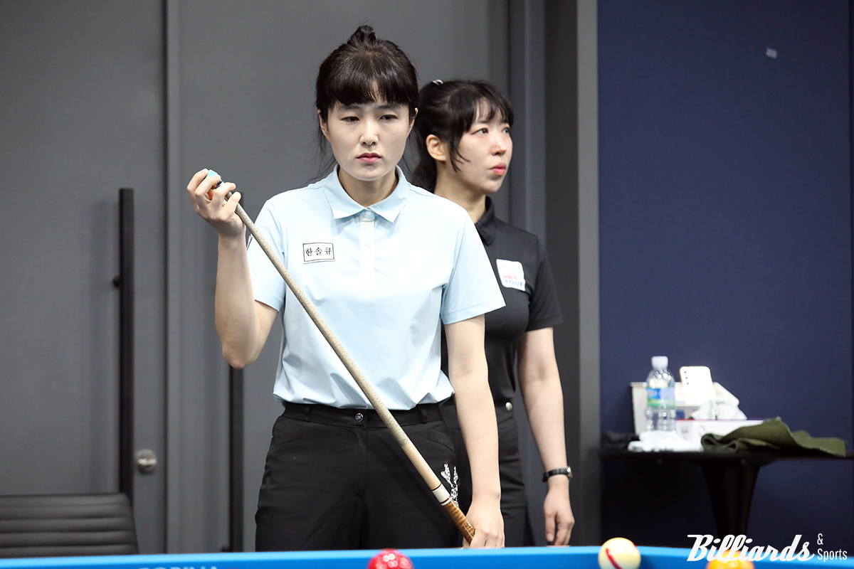 앞서 이번 시즌 세 번의 투어 모두 64강에서 졌던 박다솜이 처음 32강 진출에 성공했다.  사진=고양/이용휘 기자