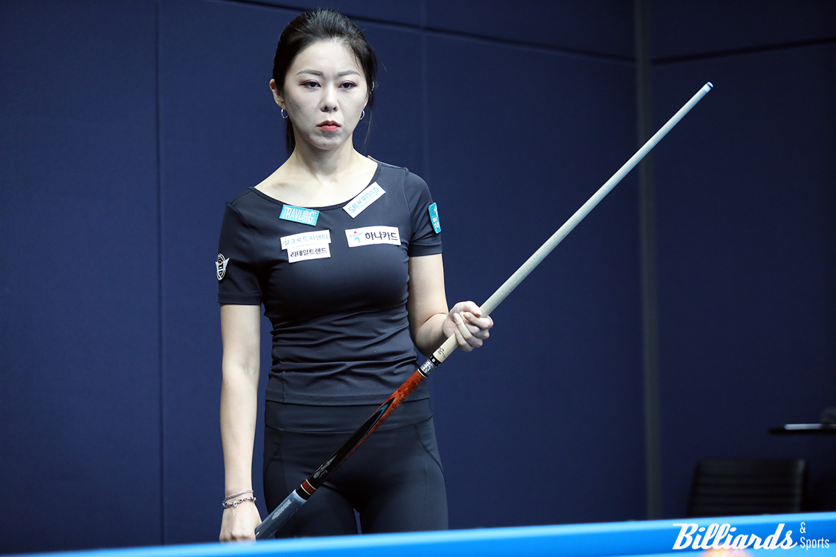 애버리지 1.278로 8강까지 가장 높은 애버리지로 올라온 김가영(하나카드).  사진=고양/이용휘 기자