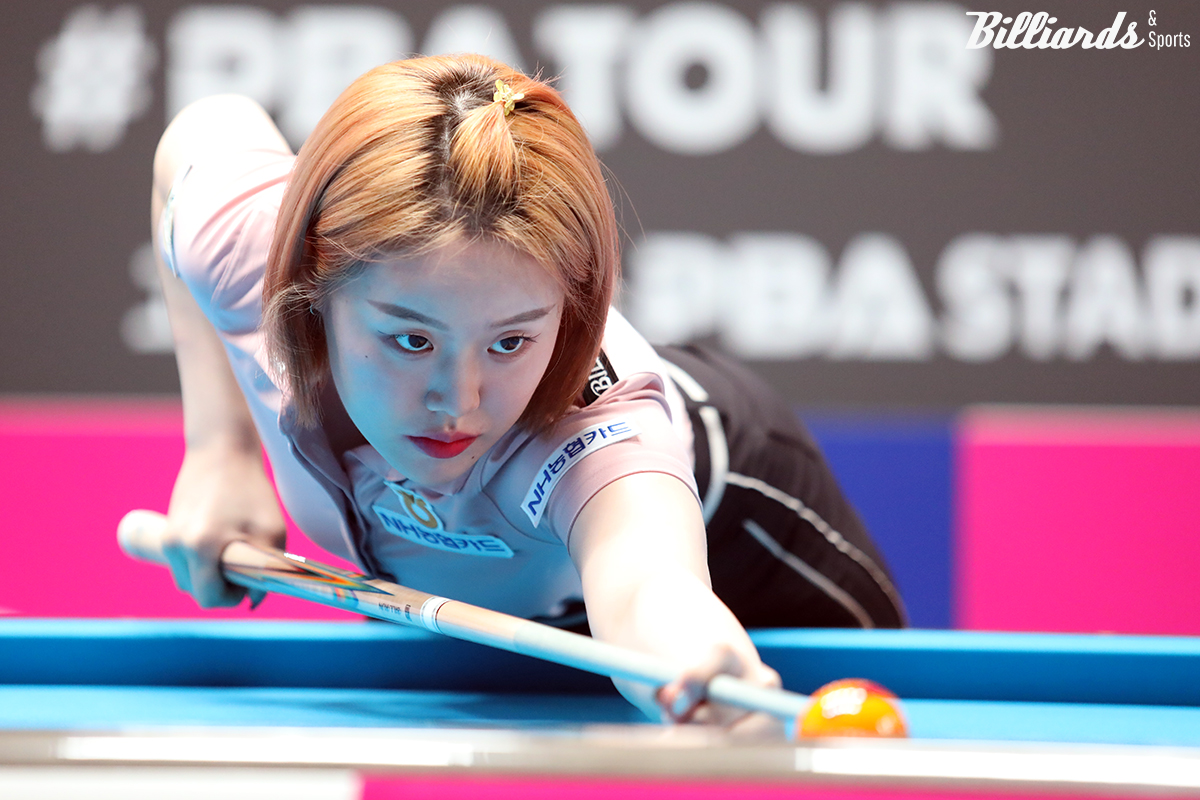 김보미(NH농협카드)는 시즌 세 번째 8강 진출에 성공했다.