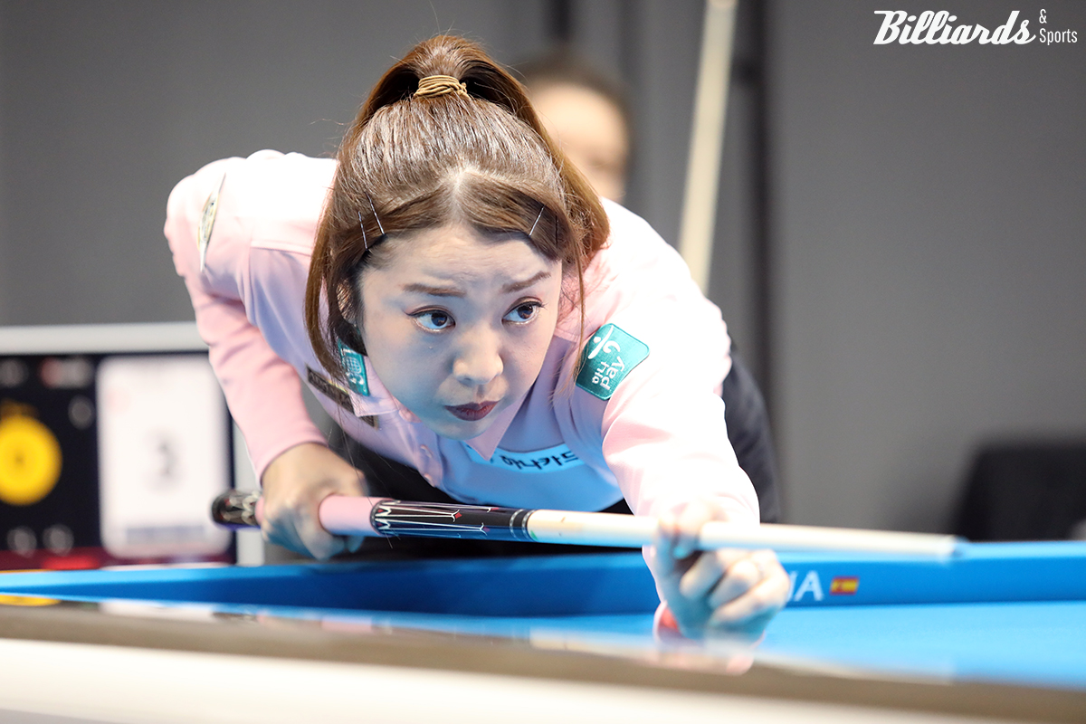 일본의 사카이 아야코(하나카드)는 8강에서 김보미와 준결승 진출을 다툰다.