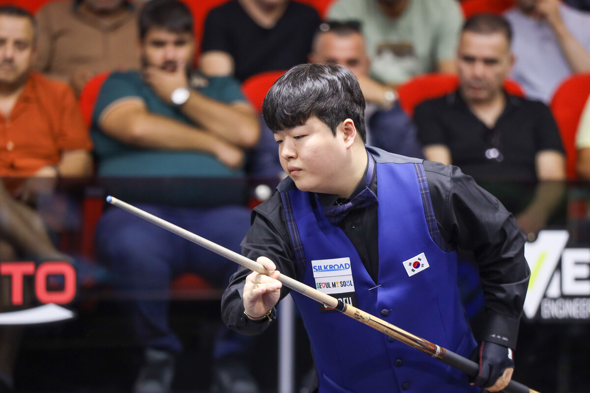 바오프엉빈과의 대결에서 2점차 패배를 당한 조명우. 사진=아프리카TV 제공