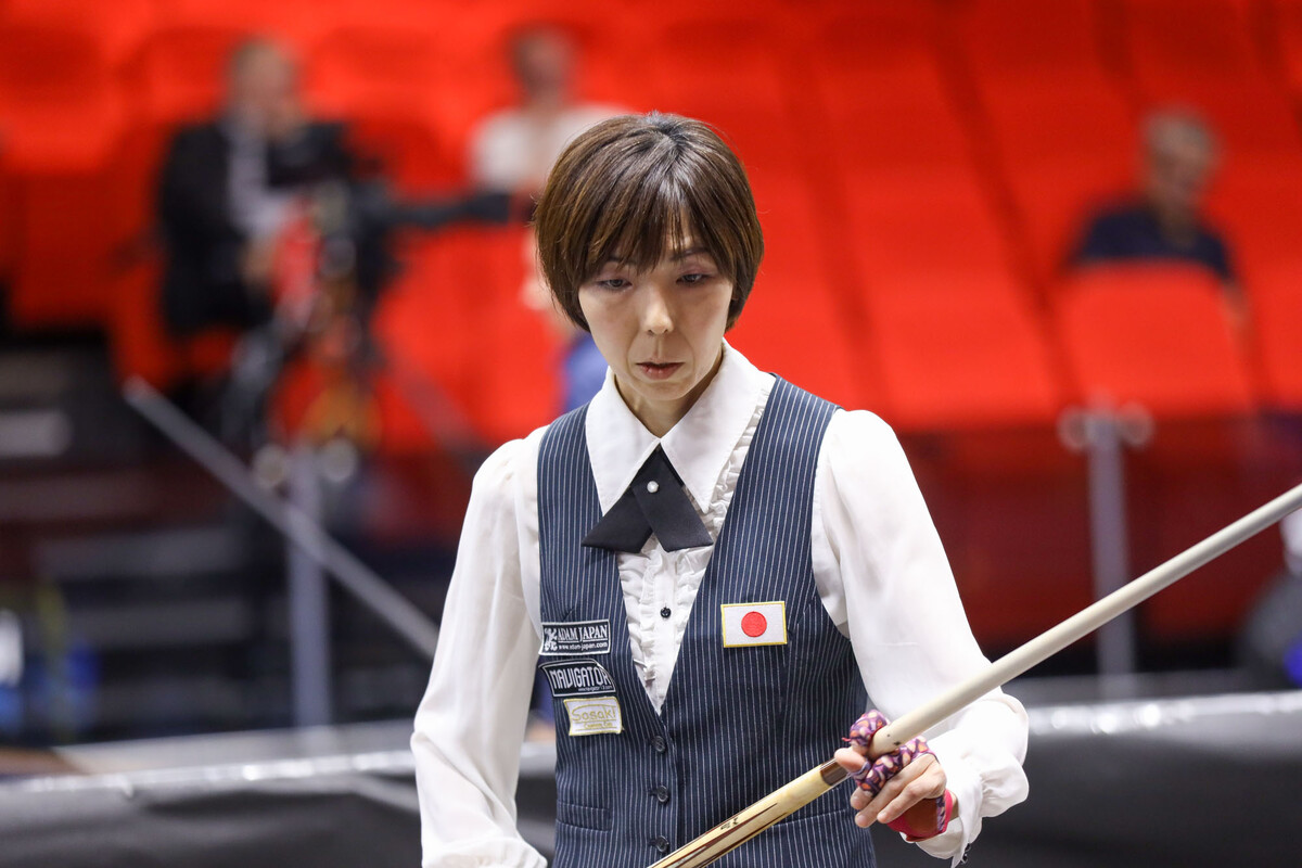 2회 연속 세계선수권 4강 진출을 노리는 일본의 니시모토 유코.