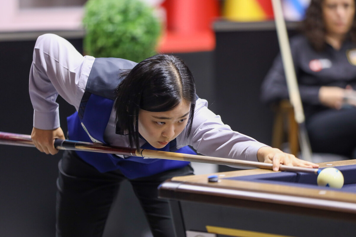 '18세' 김하은(충북)이 '제11회 세계여자3쿠션선수권대회' 8강에서 승리하며 준결승에 진출했다.