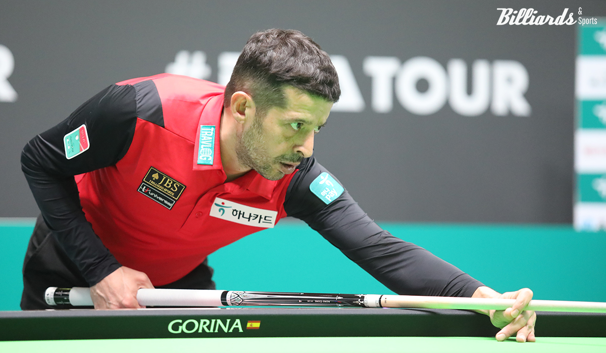 프로당구 PBA투어에서 자신의 큐로 최고의 경기력을 보여준 무랏 나지 초클루. 사진=김민영 기자