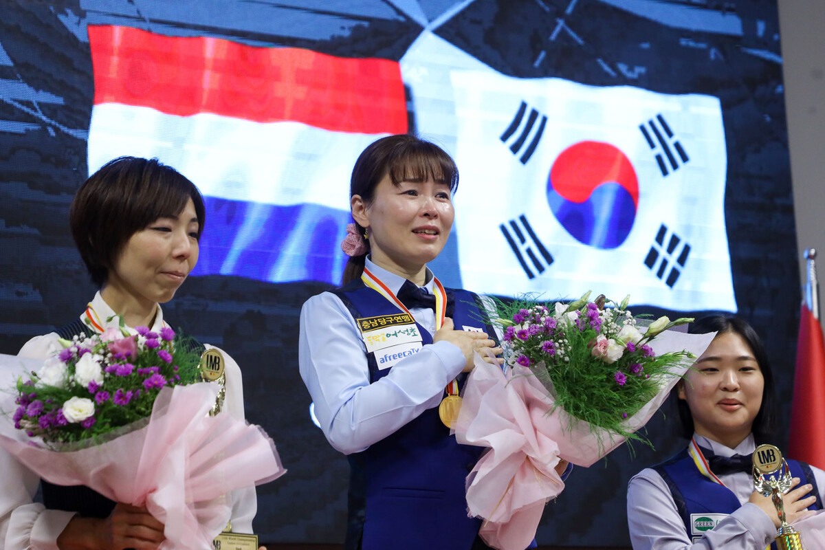 17년 전 시작됐던 한국 3쿠션 선수들의 세계 도전이 이신영(충남)의 여자 세계선수권 우승으로 마지막 퍼즐이 맞춰졌다.  사진=파이브앤식스 제공